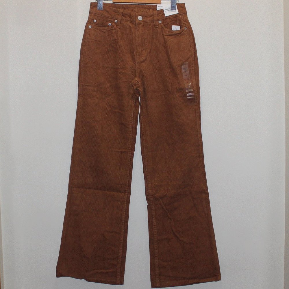 Aeropostale High-Rise Wide Leg Women Corduroy Pants